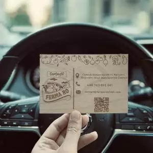 Carte de vizită mesteacăn